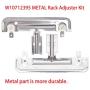 W10712395 Dishwasher Rack Adjuster Metal Kit Compatible with Kenmore Whirlpool KitchenAid Replace W10250159 W10350375 AP5957560 W10712395VP PS10065979