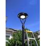 Led Post Top Pole Lights LED Circular Area Light 150W 21,000Lm 5000K Daylight (700W Equivalent) Outdoor Lamp Top Pathway Pole Light Fixture for School Street Light Yard Light