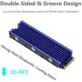 NVMe Heatsinks for M.2 2280mm SSD Double-Sided Cooling Design(Blue) NVMe Heatsinks for M.2 2280mm SSD Double-Sided Cooling Design(Blue)