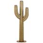 Desert Steel Saguaro Cactus Torch - (Large - 25”W x 78”H x 9”D) - Outdoor Metal Yard Art & Lawn Decoration