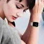 Goton Band Compatible with Apple Watch Band 40mm 38mm , Women Beads Link Crystal Bling Stainless Metal Replacement Strap for iWatch Band Series SE 6 5 4 3 2 1 (Silver, 40mm 38mm)