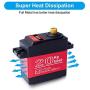 Miuzei 20KG Digital RC Servo Motor High Torque Servo Metal Gear Waterproof Servo for R/C Car Robot, DS3218MG Control Angle 270°