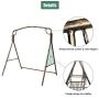 HomVent Swing Frame in Bronze Finish,Heavy Duty Metal Frame Swing Chair Stand, Weight Capacity 441 lbs