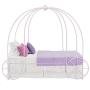 DHP Metal Carriage Bed, Fairy Tale Bed Frame, Shabby-Chic Style, Twin, Lilac