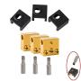 Ender 3D Printer Parts Silicone Socks/Aluminum Heater Block/Stainless Steel Throat for MK7 MK8 Extruder Kits Ender 3/Ender 3 Pro/Creality CR-10 /CR10S /S4 /S5 (3 Packs)