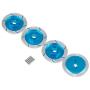 4PCS Alloy Metal Wheel Rim Brake Disc Hex 12mm Diameter 32mm for HSP 1:10 RC Car Truck Redcat Himoto Racing Spare Parts, Cojoys (Blue)