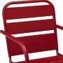 Crosley Furniture CO1030-RE Brighton Retro Metal Chair, Set of 2, Red Crosley Furniture CO1030-RE Brighton Retro Metal Chair, Set of 2, Red