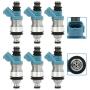 ROADFAR Fuel Injector Parts, 4 Holes Engine Fuel Injector Kits Fit for 1994-2001 Lexus ES300 1995-1999 Toyota Avalon 1994-01 Toyota Camry 98-00 Toyota Sienna 99-03 Toyota Solara 23250-20010,Pack of 6