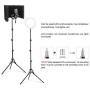 XTUGA UL03 Wind Screen Bracket Stand with Metal Tube, Non-slip Feet, Adjustable Height, 73.62 inches 1/4 And 3/8-inch Thread Mount Stand,Suitable for Supporting Acoustic Isolation Shield in Studio