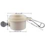 yueton 4pcs Metal Plug Rotating Flag Mounting Rings Fasteners for 0.88 to 1.06 Inch Flagpole