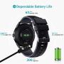 OUTAD Smart Watch for Android/iOS Phones, Bluetooth Health Tracker with Fitness Tracker Monitor Blood Oxygen Meter Heart Rate Monitor, Digital Smartwatch for Women Men, 3ATM Waterproof