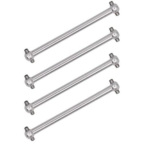 ZYCST 4PCS Metal Dog Bone Drive Shafts for WLtoys A959 A969 A979 K929 1:18 RC Car Upgrade Accessory Parts (Silver)
