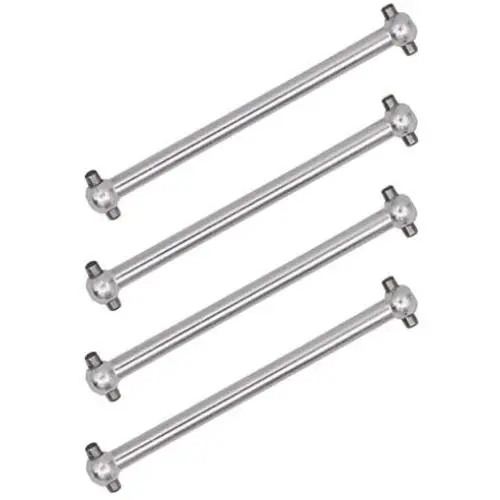 ZYCST 4PCS Metal Dog Bone Drive Shafts for WLtoys A959 A969 A979 K929 1:18 RC Car Upgrade Accessory Parts (Silver)