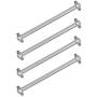 ZYCST 4PCS Metal Dog Bone Drive Shafts for WLtoys A959 A969 A979 K929 1:18 RC Car Upgrade Accessory Parts (Silver)