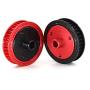 LAFEINA RC Car Belt Drive Transmission Gear System for 1/10 Scale RC Crawler Car Axial SCX10 II 90046 Upgrade Parts (3.2mm Black)