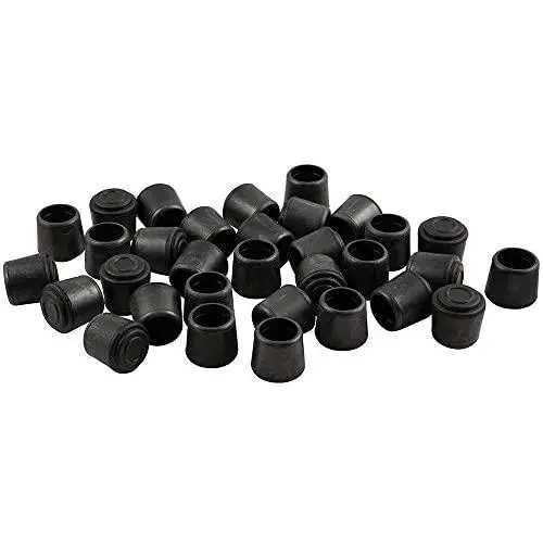 softtouch 1'' Rubber Folding Metal Chair Leg Cap Replacement, Black (32 Pack) softtouch 1'' Rubber Folding Metal Chair Leg Cap Replacement, Black (32 Pack)