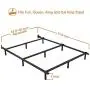 Adjustable Metal Bed Frame for Box Spring, ZIYOO Heavy Duty 9-Leg Support Bed Base for Box Spring and Mattress Set, Fits for Full,Queen,King, Cal King Size