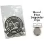 10 Round Face Metal 1'' Suspender/Pacifier Clips - w/Rectangle Inserts 10 Round Face Metal 1'' Suspender/Pacifier Clips - w/Rectangle Inserts