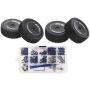 freneci 1/14 RC Car Metal Screws & Nuts + Tyres for WLtoys 144001 Replacements