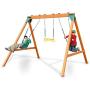 Swing-N-Slide PB 8360 Ranger Wooden Swing Set with Swings, Brown (Amazon Exclusive)