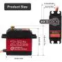 RCRunning 25KG Digital Servo Full Metal Gear High Torque Waterproof for RC Car Crawler Robot Control Angle 180°