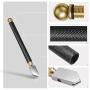 Glass Cutter Tool Set 2mm-20mm Pencil Style Oil Feed Carbide Tip with 2 Bonus Blades and Screwdriver