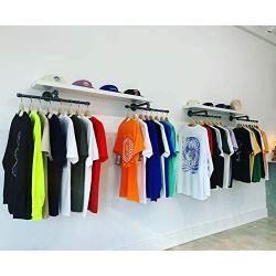 DIY CARTEL Industrial Pipe Wall Mount Clothing & Garment Rack - Hardware ONLY - Perfect for Retail Display, Organizing, Laundry (22.5 - Inch)