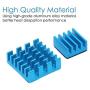 30 Pcs Raspberry Pi 4 Heatsink, MazerPi Raspberry Pi Heatsink Set Aluminum Heatsink with 3M 8810 Thermal Pad Copper Heatsink for Raspberry Pi 4 Model B/ 3B+/ 3B/ 2B