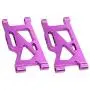 Mingbai Alloy Front&Rear Suspension Arms for WLtoys 124019 1/12 RC Car, RC Car Upgrade Metal Front&Rear Swing Arm Spare Part (4-Pack Front&Rear Swing Arm)
