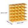 uxcell Electronic Radiators Heatsink for MOS GPU IC Chip Golden 22 x 22 x 10 mm 5pcs