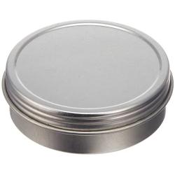 Paper Mart 6518200P Screw Top Round Steel Tins, 2-Ounce, 24-Pack