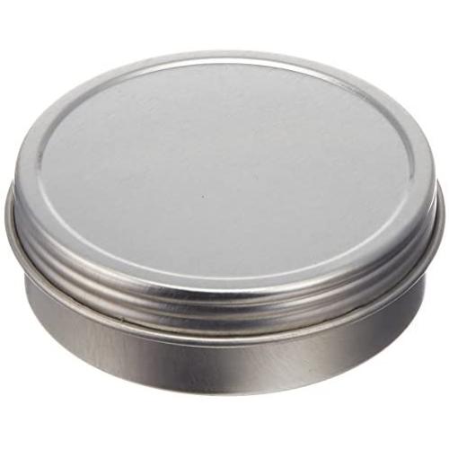 Paper Mart 6518200P Screw Top Round Steel Tins, 2-Ounce, 24-Pack