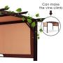 FANTASK Garden Gazebo, Patio Pavilion, Outdoor Party Pergola, Heavy Duty Grape Canopy, Metal Frame Grape Gazebo & Canopy Cover, Beach Sunshade Tent, Ideal for BBQ, Party, Beach and More