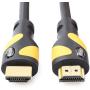 Postta HDMI Cable(10 Feet Yellow) Ultra HDMI 2.0V Support 4K 2160P,1080P,3D,Audio Return and Ethernet - 1 Pack