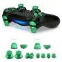 kwmobile Controller Button Replacement Set - Compatible with Playstation 4 Pro / PS4 Slim Controller (Gen 2) - Custom Aluminum Metal Repair Parts