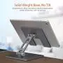 Ipad Stand Aluminum Metal Tablet Holder for Desk Angle Height Adjustable Ipad Holder for IPad Pro 9.7, 10.5, 12.9 Air Mini 4 3 2, Kindle, Nexus,Tablet Stand Gray Ipad Stand Aluminum Metal Tablet Holder for Desk Angle Height Adjustable Ipad Holder for IPad Pro 9.7, 10.5, 12.9 Air Mini 4 3 2, Kindle, Nexus,Tablet Stand Gray