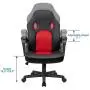 Furmax Office Chair Leather Desk Gaming Chair, High Back Ergonomic Adjustable Racing Chair,Task Swivel Executive Computer Chair Headrest and Lumbar Support (Red)