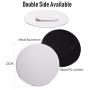 Round Mouse Pad LoiStu Round Aluminum Alloy Mouse Pad Winter and Summer Dual-Use Waterproof Antiski Matte Metal / High-Grade PU Leather Mouse Pad (Silver)