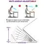 Laptop Stand, brocoon Portable Tablet Computer Laptop Mount for Desk, Ergonomic Aluminum Foldable Laptop Riser with 6 Levels Height Adjustment, Fully Collapsible, Compatible for 10-15.6”