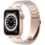 iiteeology Compatible with Rose Gold Apple Watch Band 40mm 38mm, Upgraded Version Solid Slim Metal iWatch Strap for Apple Watch Series 6/5/4/3/SE Rose Gold Women