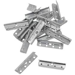 House2Home Metal End Clips for Rubber Webbing, Upholstery Repair for Sofa Chair Furniture, Includes Instructions (20 Pack)