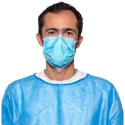 Box of 50 ASTM Level 3 4-Ply Face Masks (Blue)