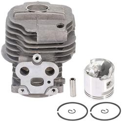 ECCPP 51mm Cylinder Head Piston Kit fit for Husqvarna K750 K760 Concrete Saw Replaces 506-38-61-71 Piston Pin Rings Circlip Chainsaw Parts New