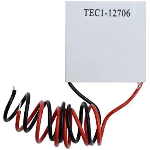 Aideepen TEC1-12706 12V 50W Heatsink Thermoelectric Cooler Cooling Peltier Plate Module 4.5A 40x40MM 4.5A (1 pcs)