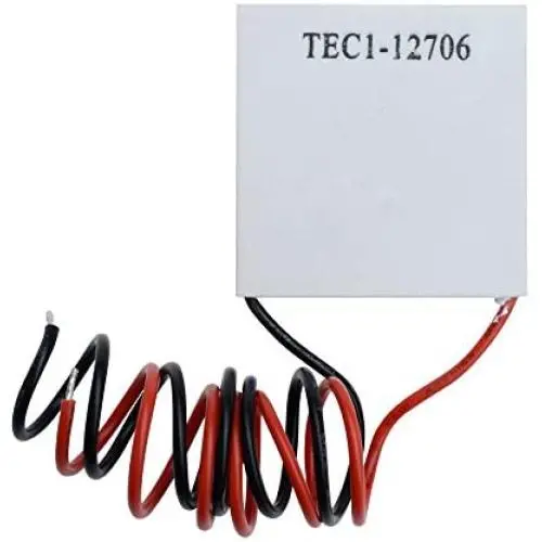 Aideepen TEC1-12706 12V 50W Heatsink Thermoelectric Cooler Cooling Peltier Plate Module 4.5A 40x40MM 4.5A (1 pcs) Aideepen TEC1-12706 12V 50W Heatsink Thermoelectric Cooler Cooling Peltier Plate Module 4.5A 40x40MM 4.5A (1 pcs)