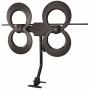 Antennas Direct Clearstream 4Max TV Antenna, 70+ Mile Range, UHF/Vhf, Multi-Directional, Indoor, Attic, Outdoor, Mast W/Pivoting Base/Hardware/Adjustable Clamp/Sealing Pads, 4K Ready, Black – C4MVJ