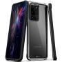 Schnail Saviour Series Samsung Galaxy S20 Ultra Clear Case, [Metal Frame Bumper] [Military Grade Drop Tested] [Slim Fit] Protective Rugged Cover - Gray/Black