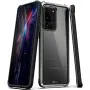 Schnail Saviour Series Samsung Galaxy S20 Ultra Clear Case, [Metal Frame Bumper] [Military Grade Drop Tested] [Slim Fit] Protective Rugged Cover - Gray/Black