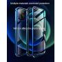 iPhone 12 Mini Case Clear Tempered Glass Magnetic 360 Degree Protective CeeDoo Cover with Camera and Screen Protector, (5.4''- Red)