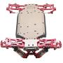 Baoer Metal Steering Swing Arm Base C Rear Hub Seat Gear Assembly Upgrade Parts for Wltoys 144001 1/14 RC Car Vehicle Models Silver